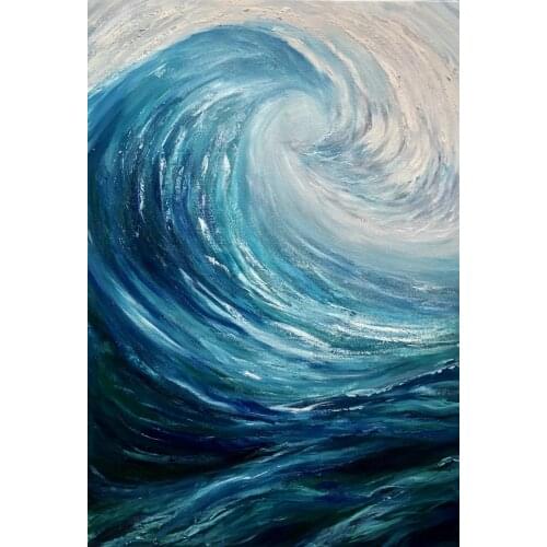 JMINE Div 5D wave sea ocean Full Diamond Painting cross stitch kits art High Quality Scenic 3D paint by diamonds