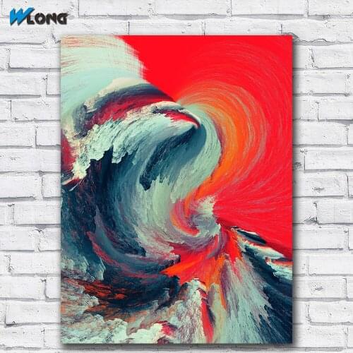 Large size Printing Oil Painting Abstracr cloud fire wall art canvas prints pictures for living room and bedroom No Frame