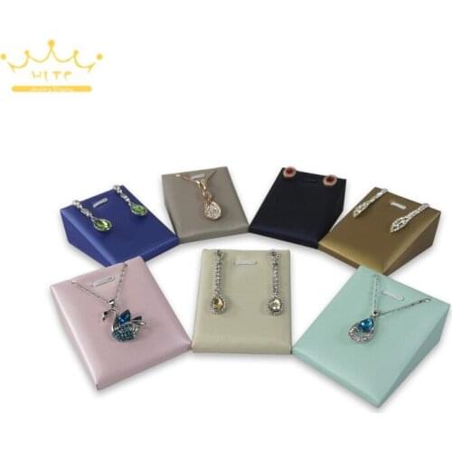 Multi-color Necklace Holder Pendant Display Stand Jewelry Organizer Earring Showcase Jewellry Props for Exhibition Countertop