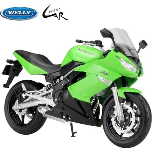 WELLY 1:10 Model Car Simulation Alloy Metal Toy Motorcycle Childrens Toy Gift Collection Model Toy Kawasakininja 650R