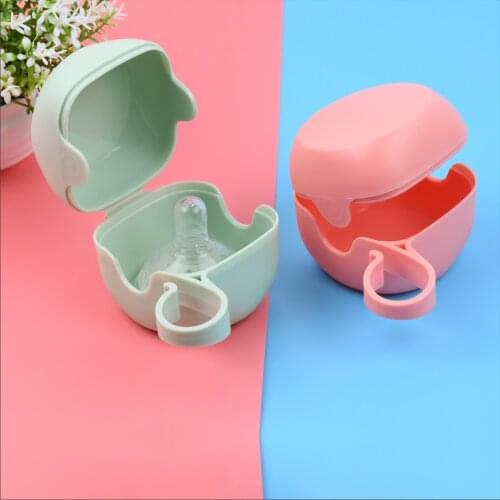 Portable Baby Pacifier Box Infant Kids Pacifier Nipple Cradle Case Holder Travel Storage Box Newborn Pacifier Case 2 Colors