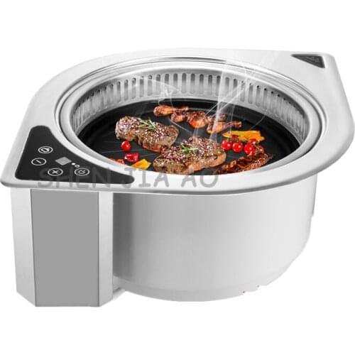 220V 1PC Commercial electric baking oven embedded smoke-free far infrared electric ceramic furnace self-service barbecue machine