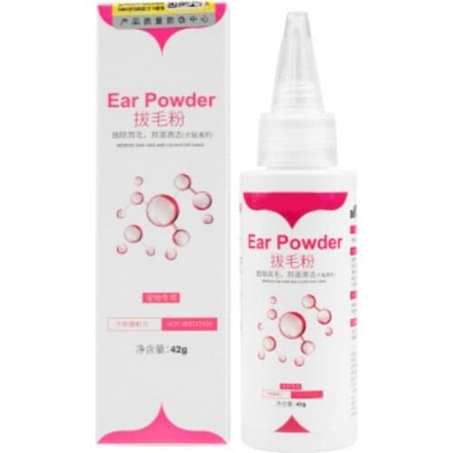 Pet Ear Cleaner Pet Ear Excess Hair Removing Powder Healthy Care Anti-mite Anti-ticks Cleaning Supplies For Dogs Puppy