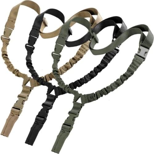 Tactical Gun Sling Adjustable Single Bungee Quick Release Rifle Strap System For Airsoft Hunting Accessories M4 ar15