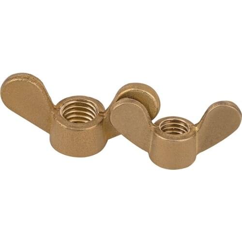 Spot supply GB62 copper butterfly nut Yuanbao nut sheep angle Wing nut hand screw copper nut M3-M16 5PCS