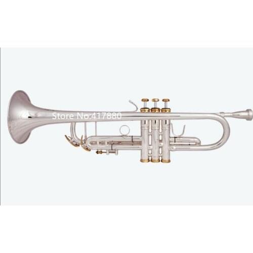 New Arrival High Quality Bach LT197GS-77 Bb Small Trumpet Gold silver Two Colors Professional Music Instruments