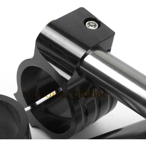 Black Color 46mm Clip-on Regular Normal CNC Motorcycle Accessories Universal Clip Ons Fork Handle Bars handlebars One Pair
