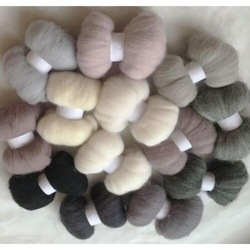 Wfpfbec roving wholesale naaldvilten merino fieltro naaldvilten merino wool fibre roving for needle felting kit diy crafa 1300g