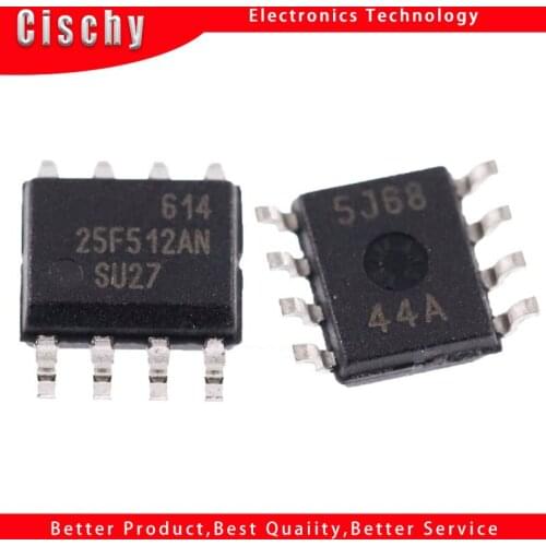 10PCS AT25F512AN-10SU-2.7 AT25F512AN 25F512AN SOP8