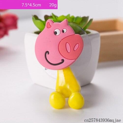 1000pcs Toothbrush Holders 3D Cartoon Animal Shaped Wall Holders Cute Sucker Suction Cup Hooks