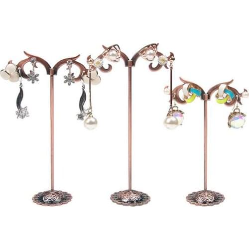 Hot Sale Colors 3 pcs/Lot/5packs Jewelry Display Metal Earring Holder Display Crystal Jewelry Earring Display Stand Wholesales