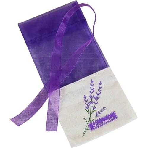 30pcs Empty Sachet Bags Portable Flower Printing Beautiful Lavender Fragrance Sachet Bag for Seeds Dry Flowers Storage A30