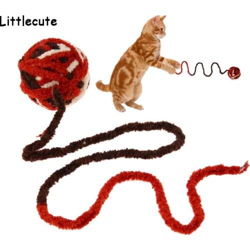 5.5cm Wool Ball Toy Pet Dog Cat Kitten Teaser Playing Play Chew Rattling Scratch Catch Toys Rope Weave Ball