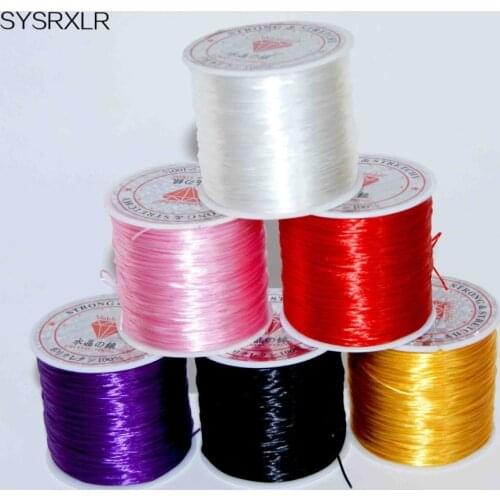 60 M Colorful Flexible Elastic Crystal Line Rope Cord For The Manufacture Of Jewelry Beadwork Wire Fishing Thread Rope Bracelet