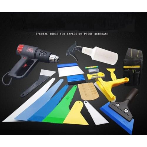 Vehicle Vinyl Wrap Window Tint Film Tool Kit For Car Wrapping Installation Include Heat Gun,Quick Foot, Film Cutter etc KDL-10