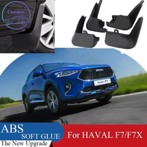 4pcs ABS Front & Rear Fender Protector For HAVAL F7/F7X Car Mud Flaps Splash Guard Mudguard Mudflaps