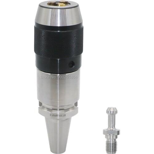 BT30-APU13-110 Keyless Drills Chuck CNC Milling Integrated Shank Arbor 3 Jaws Hardened titanium plating, clamping range 1-13mm