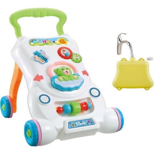 High Quality Baby Walker Toddler Trolley Sit-to-Stand ABS Musical Walker With Adjustable Screw For Kids Early Learning Toy Gift