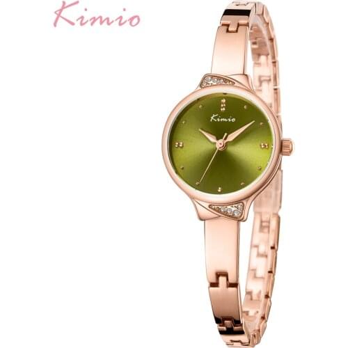 Kimio Brand Fashion Women Watches Steel Luxury Ladies Watch Girl Quartz Wristwatch Clock Waterproof Relogio Feminino Gift Box