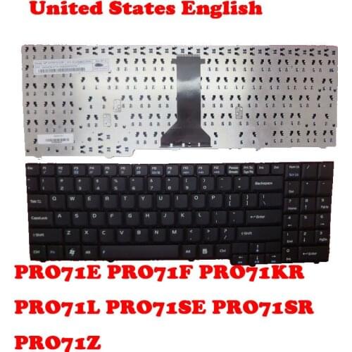 Laptop Keyboard For ASUS PRO71E PRO71F PRO71KR PRO71L PRO71SE PRO71SR PRO71Z UK United Kingdom/US United States English Black
