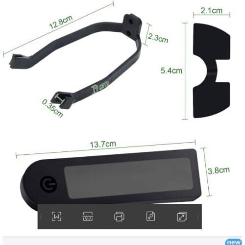 For Xiaomijia 1s / M365 Scooter Mudguard Bracket Damping Waterproof Cover Combination Set