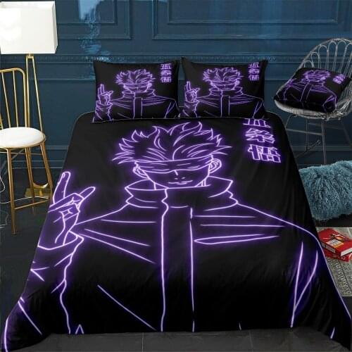 Gojo Satoru Duvet Cover Comfortable Quilt Home Decora Design Universal Bedding Set Bedclothes+Pillowcase 3pcs