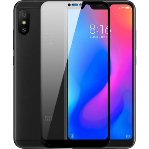 MAKAVO For Xiaomi Mi A2 Lite Tempered Glass 2.5D Full Cover Screen Protector Armor Film For Xiaomi MiA2 Lite Mi A2