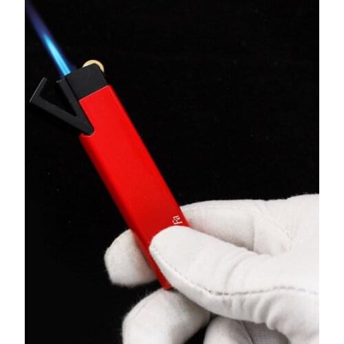 Metal Gas Flint Lighter Jet Torches Lighters Smoking Accessories Windproof Inflatable Butane Lighter Cigar Cigarettes Lighter