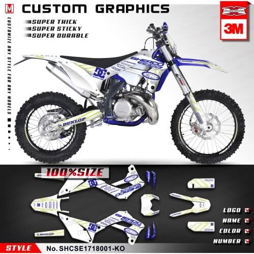 KUNGFU GRAPHICS Racing Sticker Kit for Sherco Enduro SE-R SEF-R FSE 2017 2018 2019 2020 2021 SC SCF 2017 2018 2019 2020 2021