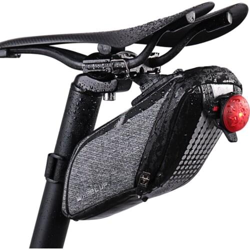 Rainproof Bicycle Bag Reflective Shockproof Cycling Bag Rear Seatpost Bag Bike Accessories 3D Anti-deformation Bike Saddle Bag