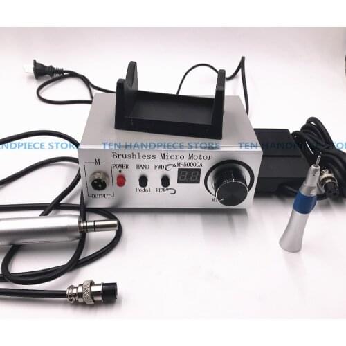 2018 new dental micromotor 50,000 RPM Non-Carbon Brushless Aluminium Shell Dental Micromotor Polishing Unit with lab handpiece