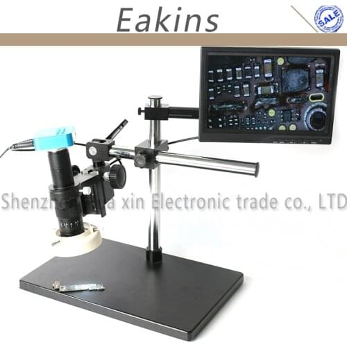 36MP Full HD 1080P 60FPS HDMI USB 300X/180X Industry Digital Video Microscope Camera Video Camera+ 10.1" LCD Monitor