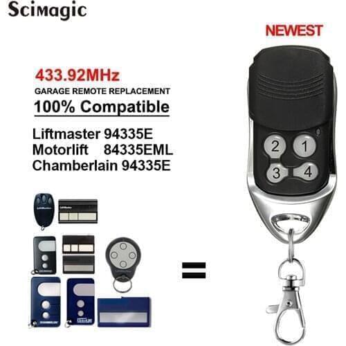 Liftmaster 94335E compatible remote control 433,92Mhz replacement remote