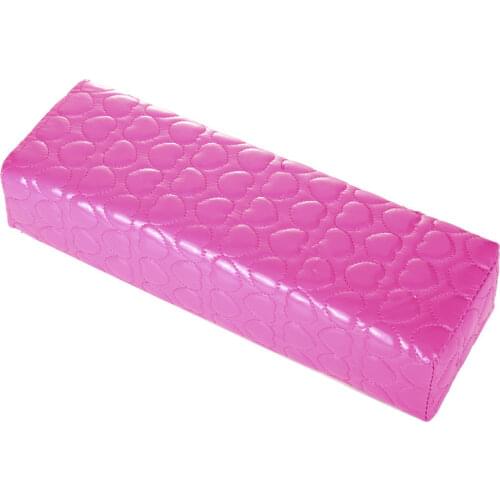 Hand Arm Rests Peach Heart Hand Cushion Pillow Nail Art Design Leather Hand Rest Nail Manicure Care Beauty Salon Tool