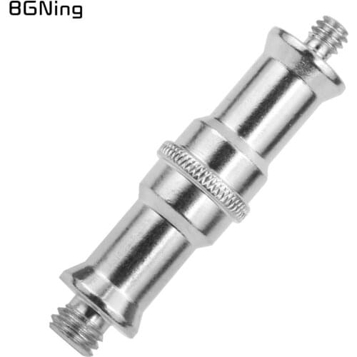 1/4" to 3/8" Spigot Stud Male to Male Screw Adapter Metal SLR Camera Hand Tool for Flash Light Tripod Photo Studio Accessories