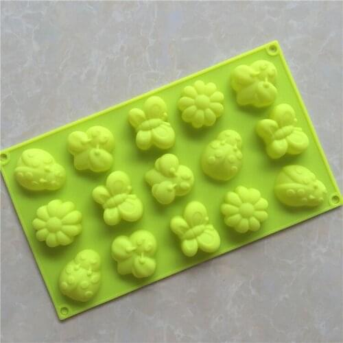 15 with Garden Series Insect Silicone Cake Mold Jelly Mould XG718