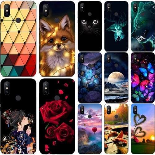 Silicone Phone Case for Xiaomi Mi A3 A2 Lite Case Cartoon Soft TPU Back Cover Shell for Xiomi Mi A1 A2 A3 Lite Bumper Coque