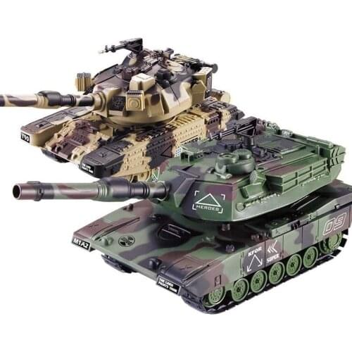1:32 RC Battle Tank Heavy Large Interactive Remote Control Toy Car with Shoot Bullets Model Electronic Boy Toys