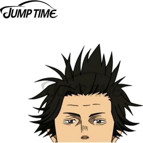 Jump Time 13 x 12.2cm For Yami Peeker Anime Car Stickers Personality Cartoon Decal Refrigerator Motorcycle RV Decoration