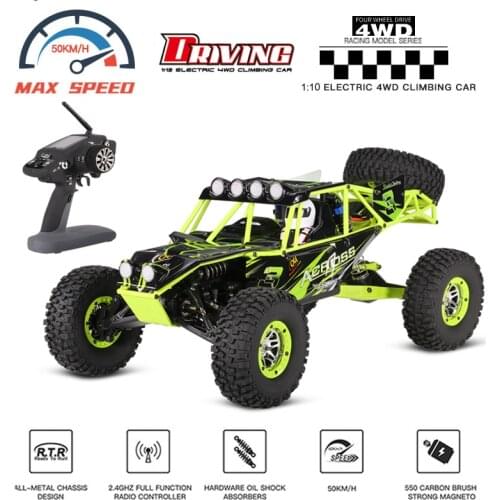 WLtoys 10428 1:10 RC Car 2.4G 4WD Electric Brushed Rock Crawler RTR SUV Remote Control Off-road veicoli Model Toy Vehicles