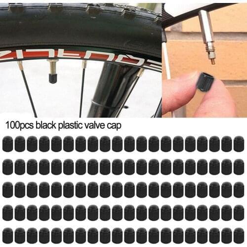 100Pcs Universal ABS Car Wheel Tire Valve Caps Airdust Waterproof Tyre Rim Stem Covers For Automobiles Motorcycles Trucks Bikes