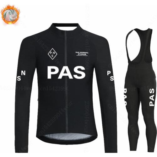 2021 PNS Winter Thermal Fleece Cycling Jersey Sets Pas Racing Bike Clothing Suits Mountian Ropa Ciclismo Long Cycling Clothing