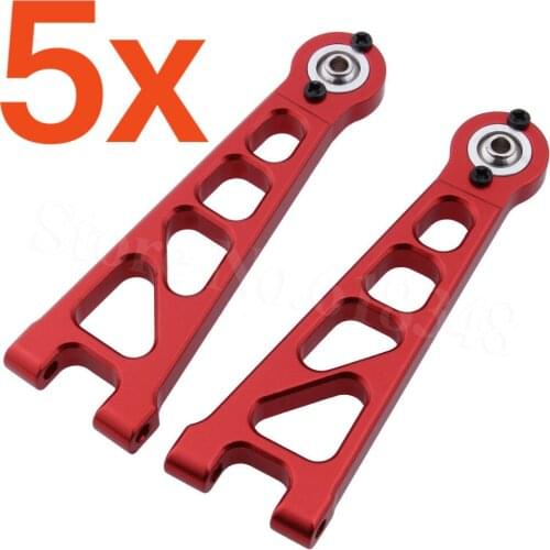 5Pairs Aluminum Alloy Front Upper Susp Arm (L/R) For Himoto Tanto E10XB RC Buggy Car Upgrade Parts 33201 (33201G) Wholesale
