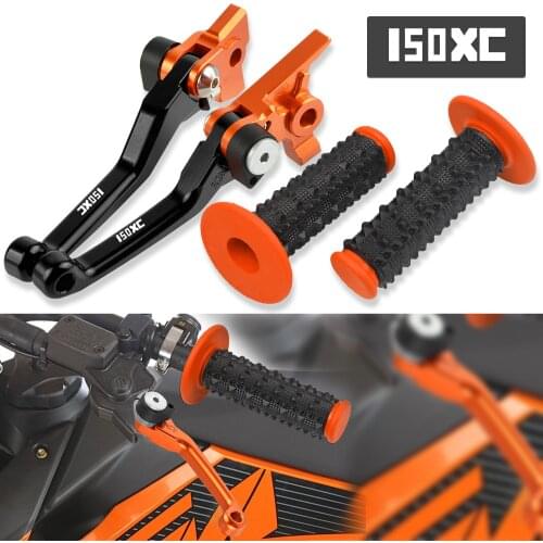 Motorcycle CNC Aluminum Dirt Bike Brake Clutch Levers 7/8'' Rubber Handle Bar Grips For 150 XC 150XC 2016 2017 2018 Accessories
