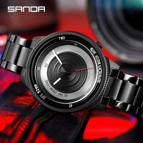 SANDA Top Brand Luxury Mens Watch 30m Waterproof Clock Male Sports Watches Men Quartz Casual Wrist Watch Relogio Masculino