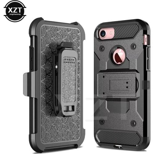 For iphone 6P/7P/8P Case Armor Hybrid Stand Case Belt Clip Robot Cover For For iphone 5s / SE Case shock drop dirt scratch cases
