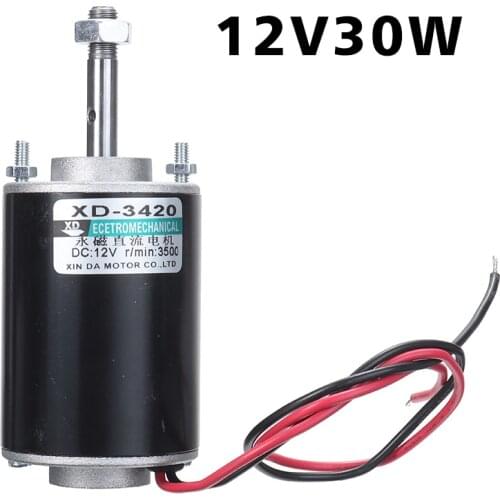 1pc DC 12/24V 3000RPM/6000RPM Electric Permanent Magnet 30W CW/CCW Control 71x51mm For DIY Generator