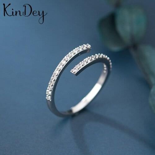 Personality Punk Vintage Crystal Chains Rings For Women Men Resizable Size Rings Fashion Trendy Boho Jewelry 2021