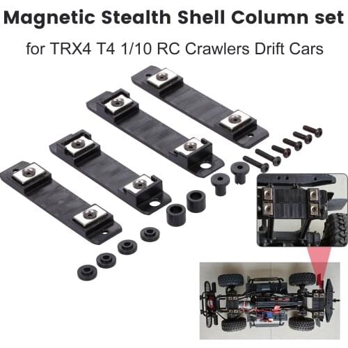 Magnetic Shell Column for T4 1/10 RC Crawlers Drift Cars High Quality Magnetic Stealth Car Shell Column Body Post Mount