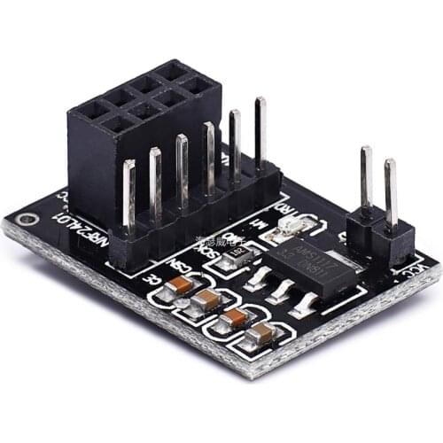 NRF24L01 Wireless adapter Module 3.3V New Socket Adapter plate Board For 8Pin For Robot Car 24L01 Wireless Module